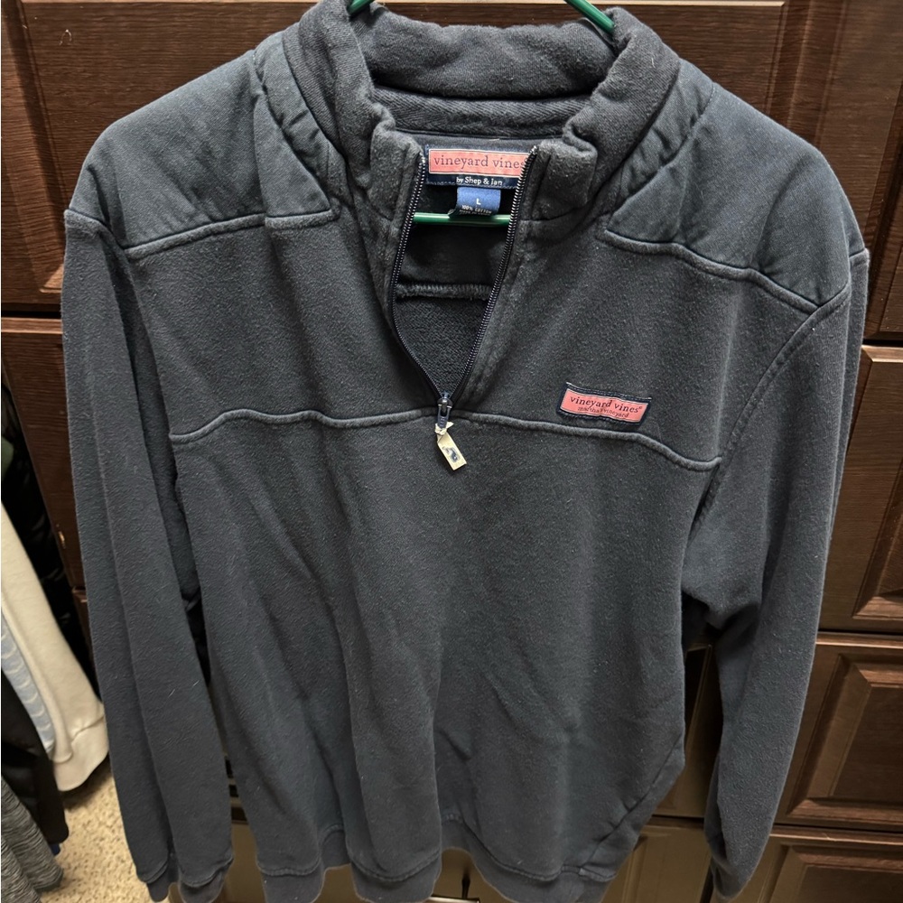Vineyard Vines Navy Quarter-Zip Pullover